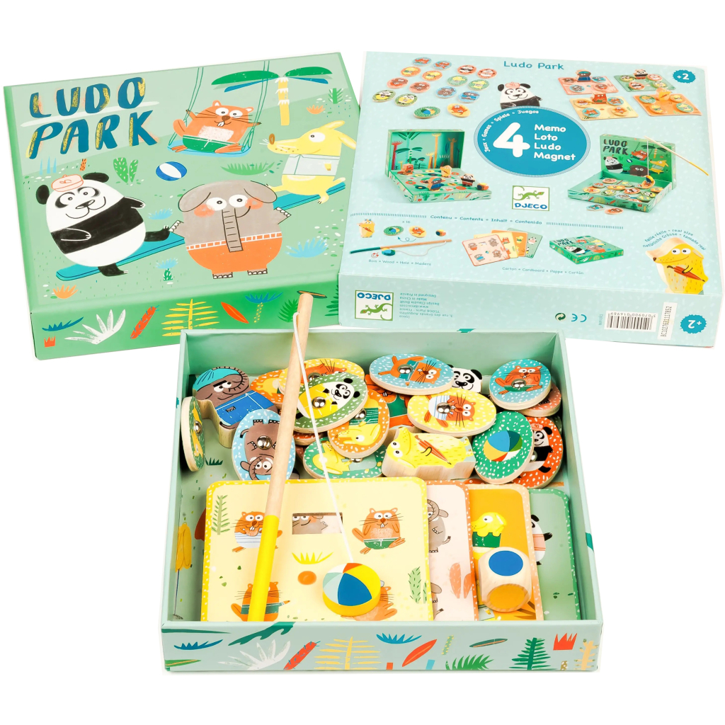 Настільна гра Djeco Набір ігор 4 в 1 Лудопарк (DJ01698) - зображення 3