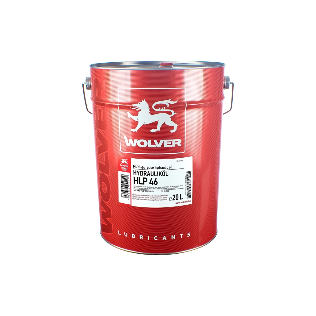 Гідравлічна олива Wolver HLP 46 20л (4260360942129) - зображення 1