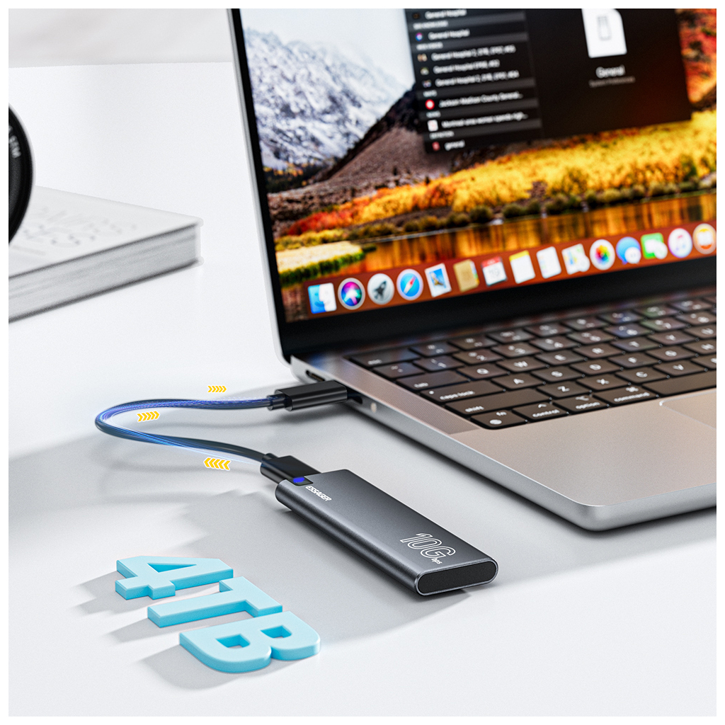 Кишеня зовнішня Essager SSD M.2 Navy Dual Protocols Hard Drive (EYPSN-XJ0G-Z) - зображення 4