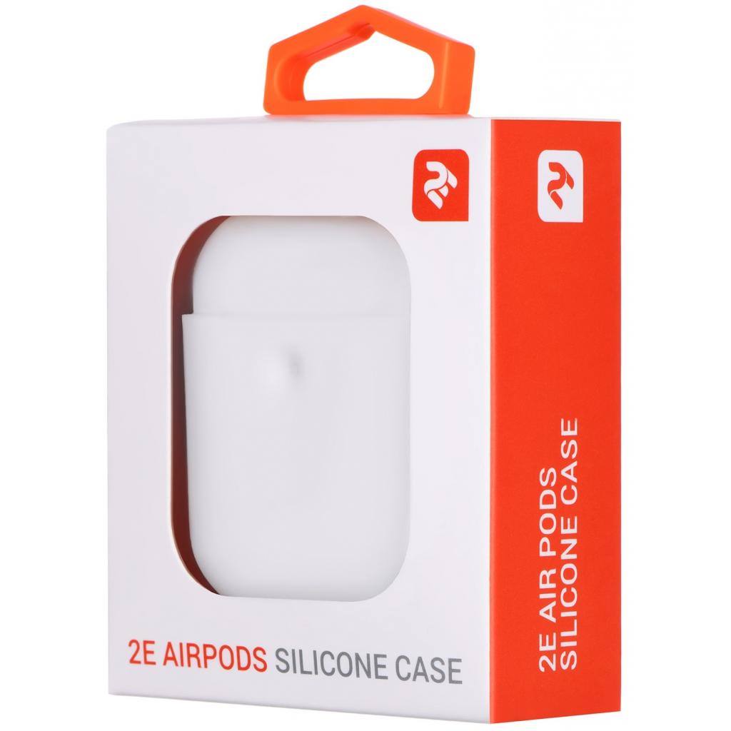 Чохол для навушників 2E для Apple AirPods Pure Color Silicone 3.0 мм Star White (2E-AIR-PODS-IBPCS-3-WT) - зображення 3