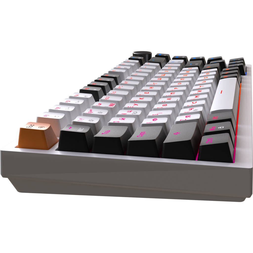 Клавіатура GamePro MK160W Hot-Swap Red Swich RGB USB UA White (MK160W) - изображение 5