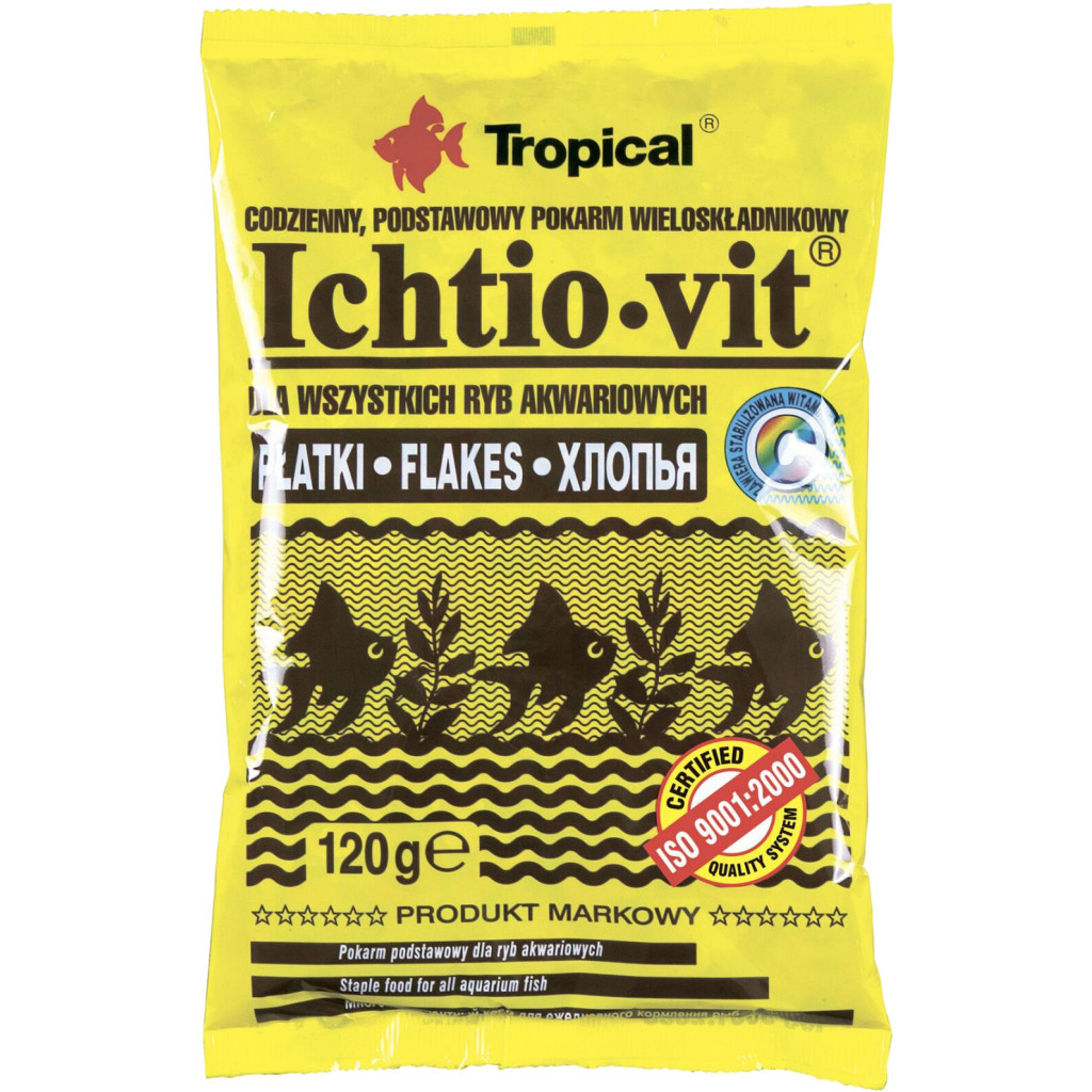Корм для риб Tropical Ichtio-vit у пластівцях 1 л/120 г (5900469004074) - зображення 1