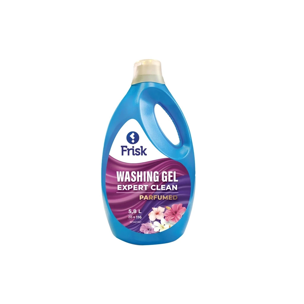 Гель для прання Frisk Expert Clean Парфумований 5.8 л (4820197122264) - зображення 1
