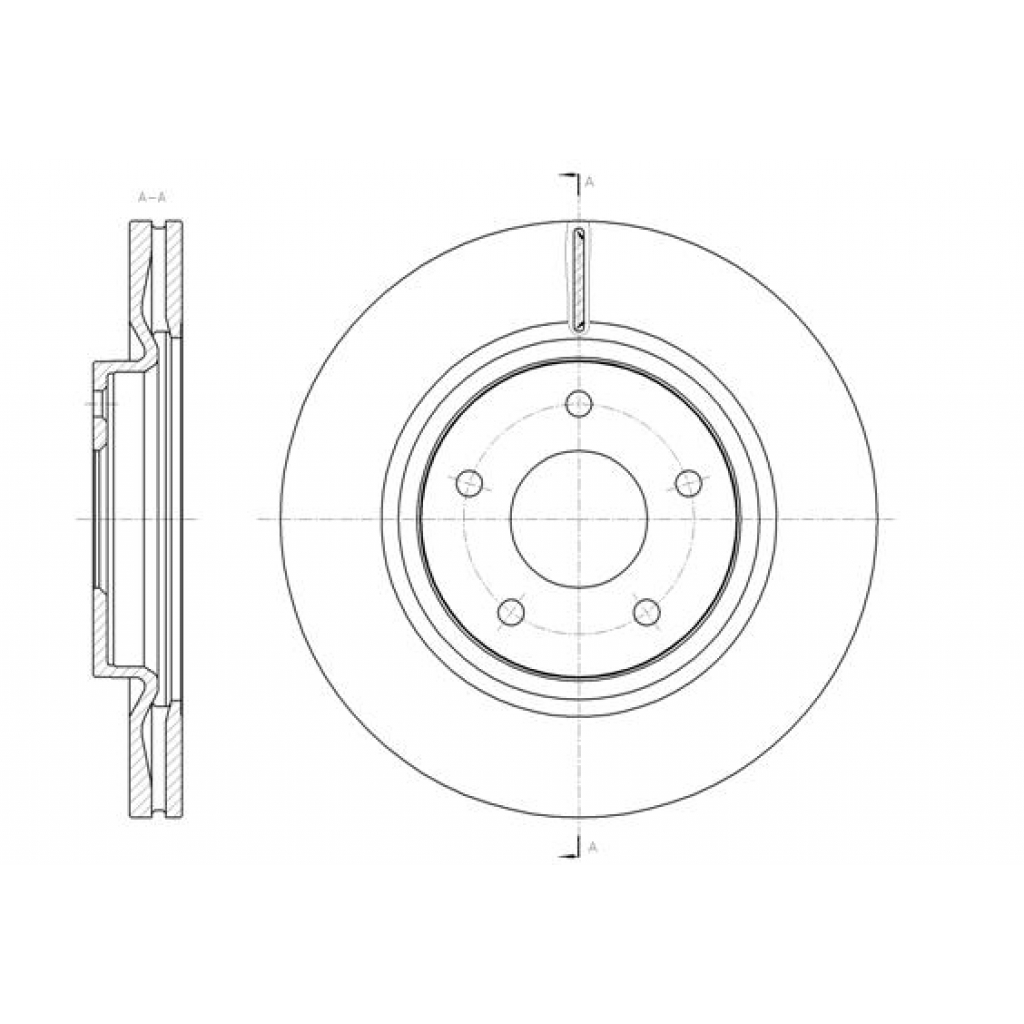 Гальмівний диск REMSA 61580.10 - зображення 1