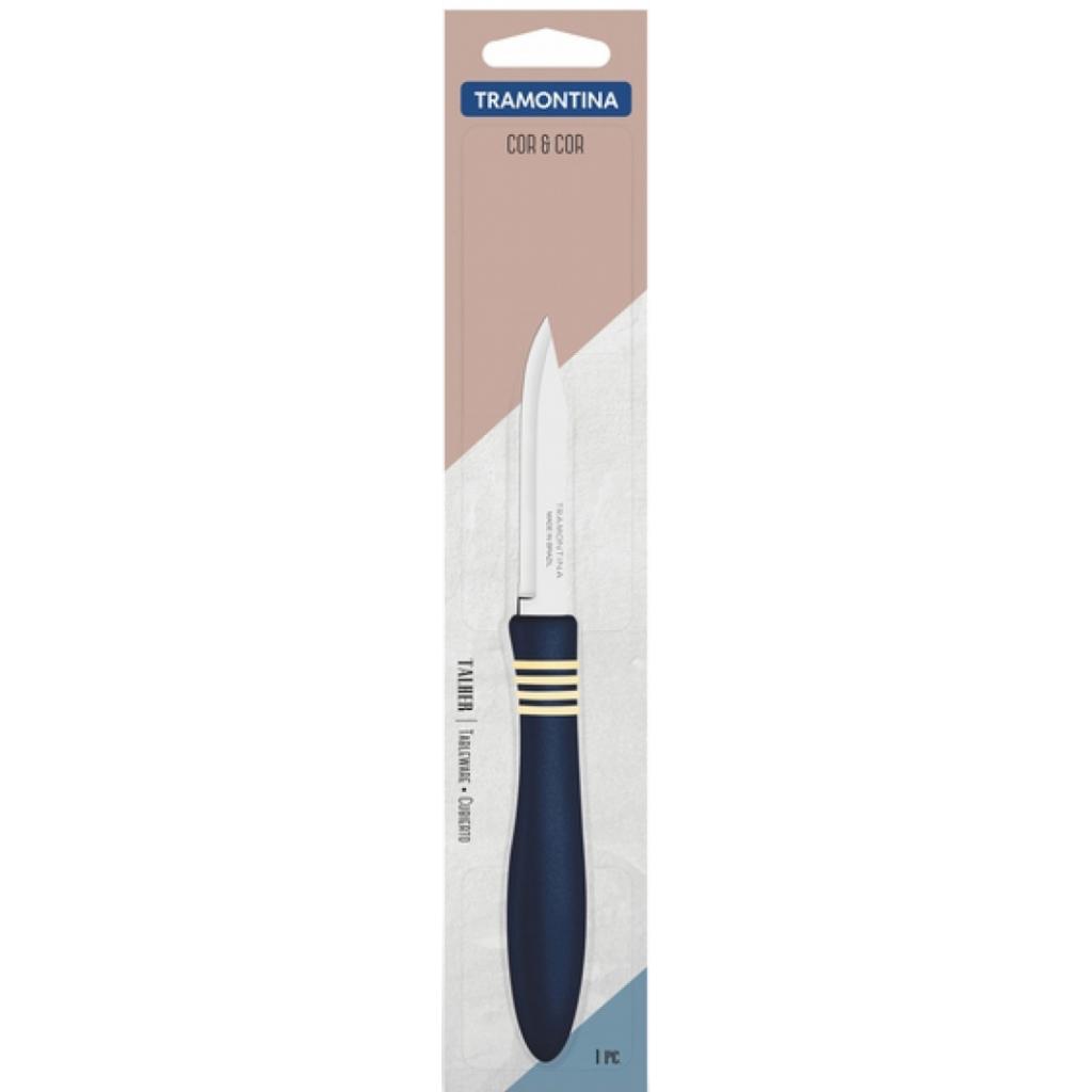 Кухонний ніж Tramontina COR & COR для овощей 76 мм Blue (23461/133) - зображення 2