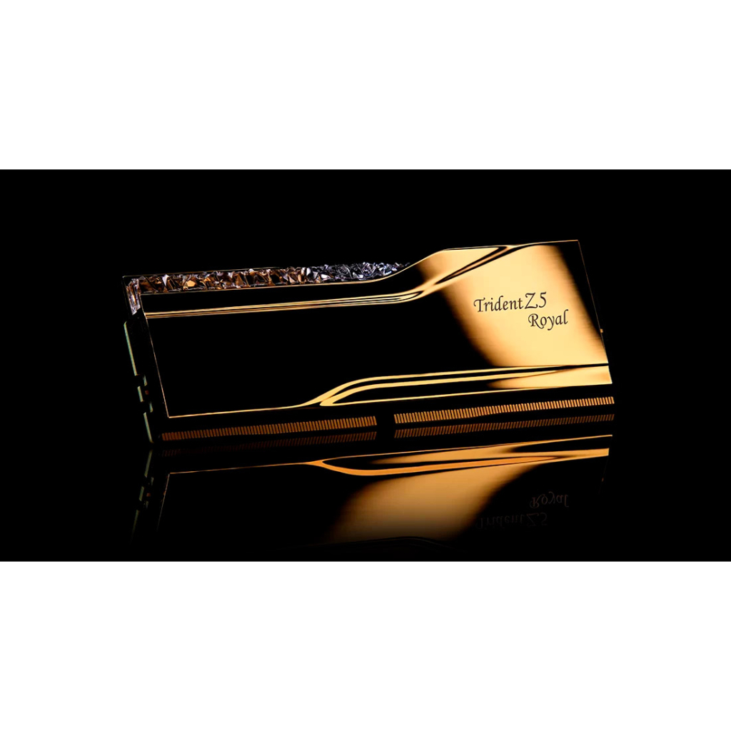 Модуль пам'яті для комп'ютера DDR5 32GB (2x16GB) 6400 MHz Trident Z5 Royal Gold G.Skill (F5-6400J3039G16GX2-TR5G) - зображення 5