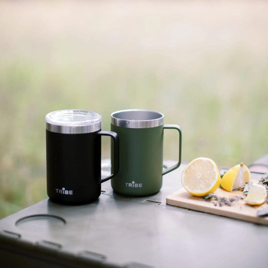 Термокружка Tribe Classic Mug 500 мл olive (T-FA-0033-olive) - зображення 10