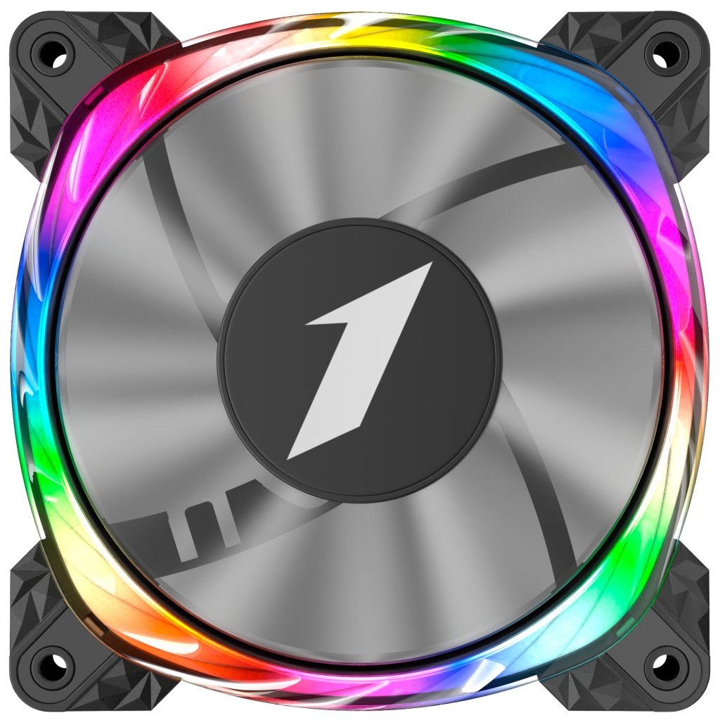 Кулер до корпусу 1stPlayer FS7 Black (FS7-BK-1IN1) - зображення 1