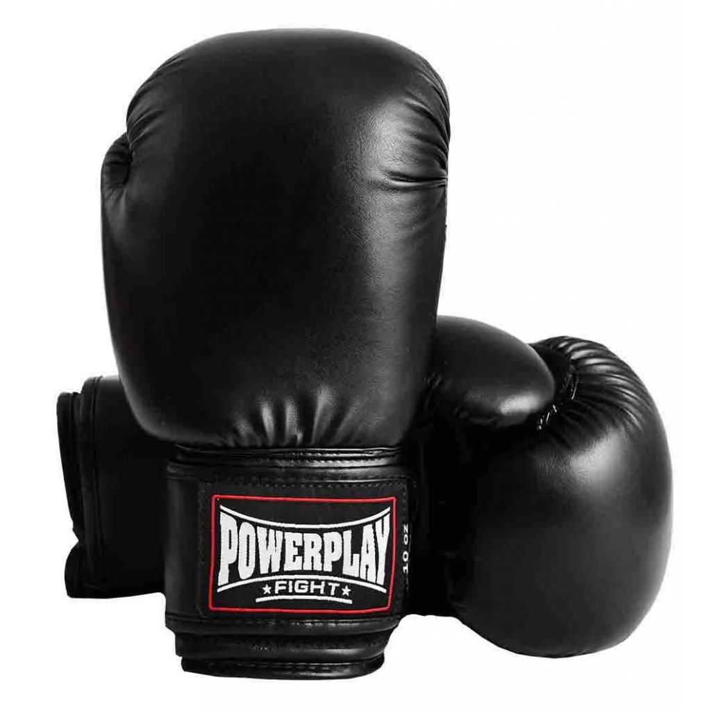 Боксерські рукавички PowerPlay 3004 12oz Black (PP_3004_12oz_Black) - зображення 1