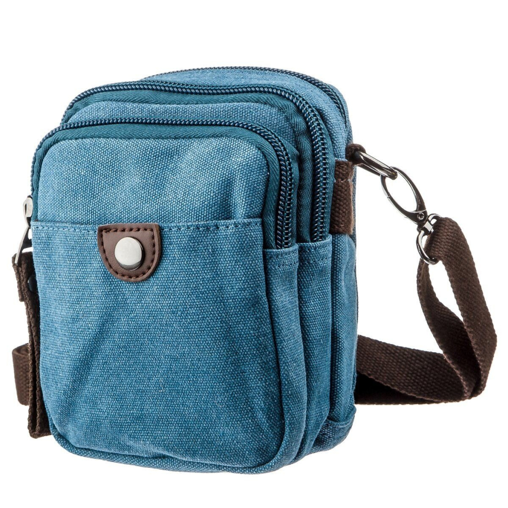 Сумка Vintage Текстильна Блакитна (20164) - зображення 1