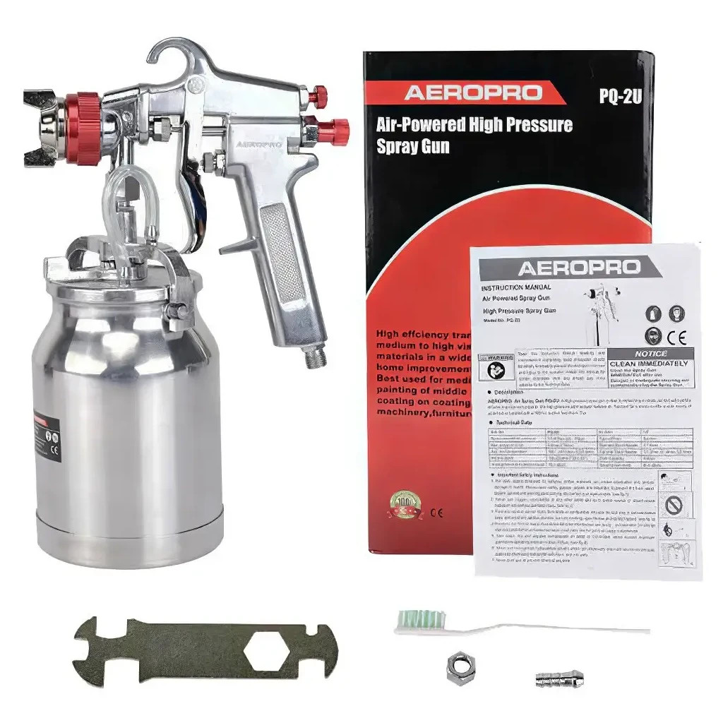 Фарбопульт AEROPRO професійний для фарбонагнітальних баків HP1000 мл, 1.8мм (PQ-2U-1.8) - зображення 6