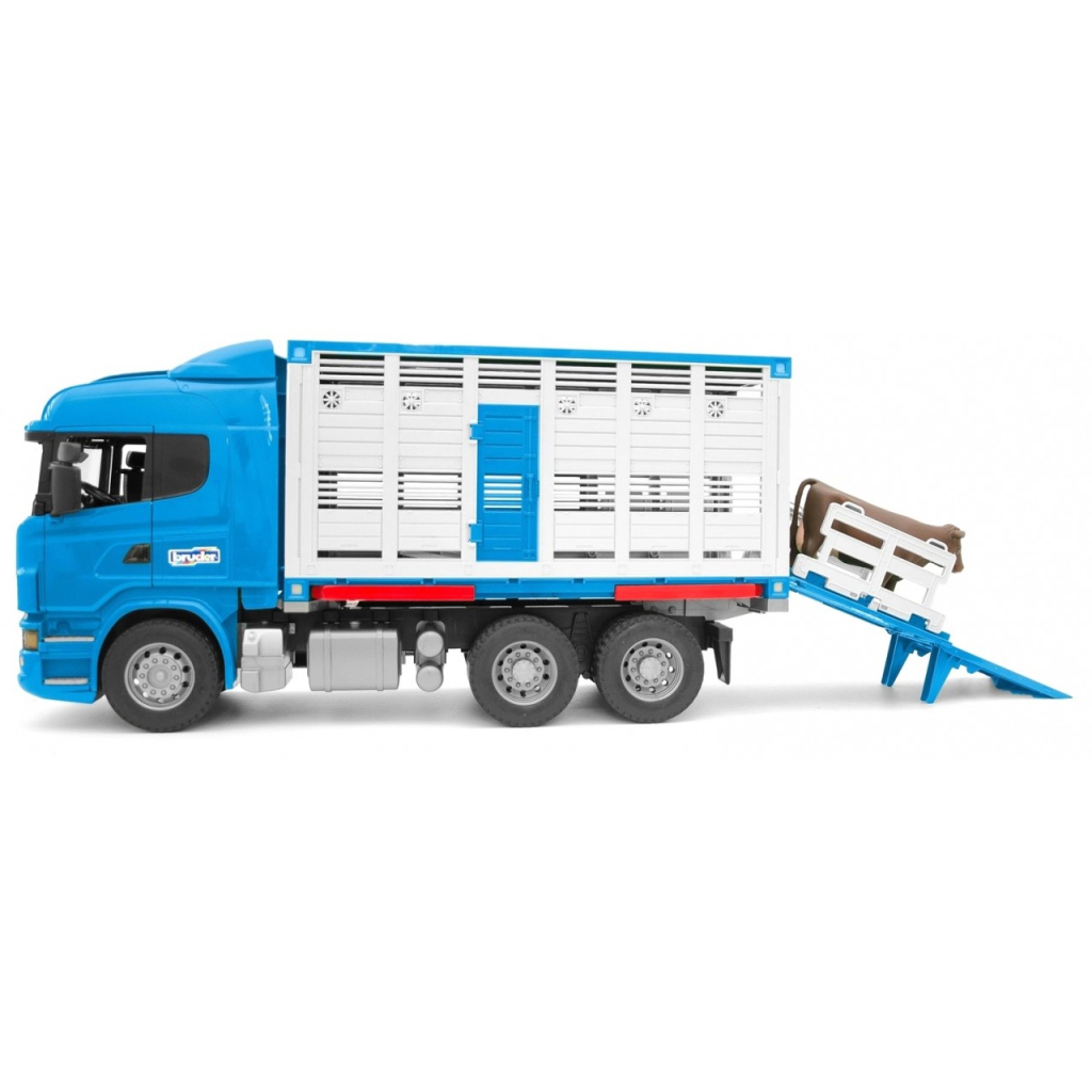 Спецтехніка Bruder автомобіль для перевезення тварин Scania (03549) - зображення 3