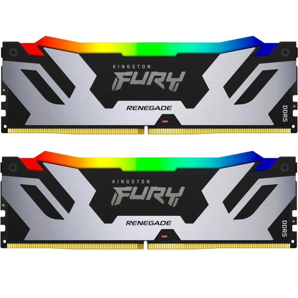 Модуль пам'яті для комп'ютера DDR5 64GB (2x32GB) 6000 MHz Renegade RGB XMP Kingston Fury (ex.HyperX) (KF560C32RSAK2-64) - зображення 1