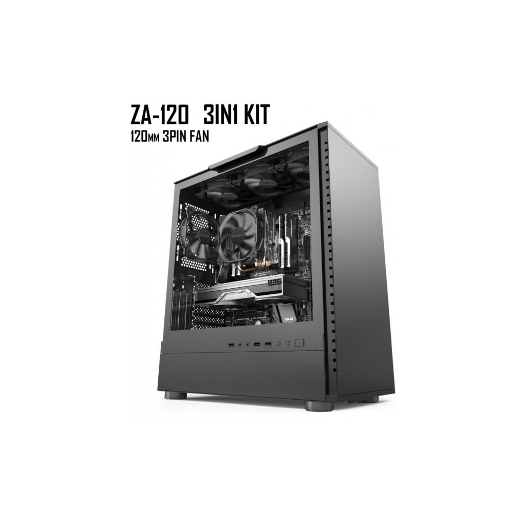Кулер до корпусу Zezzio ZA-120 3 in 1 Kit - зображення 8