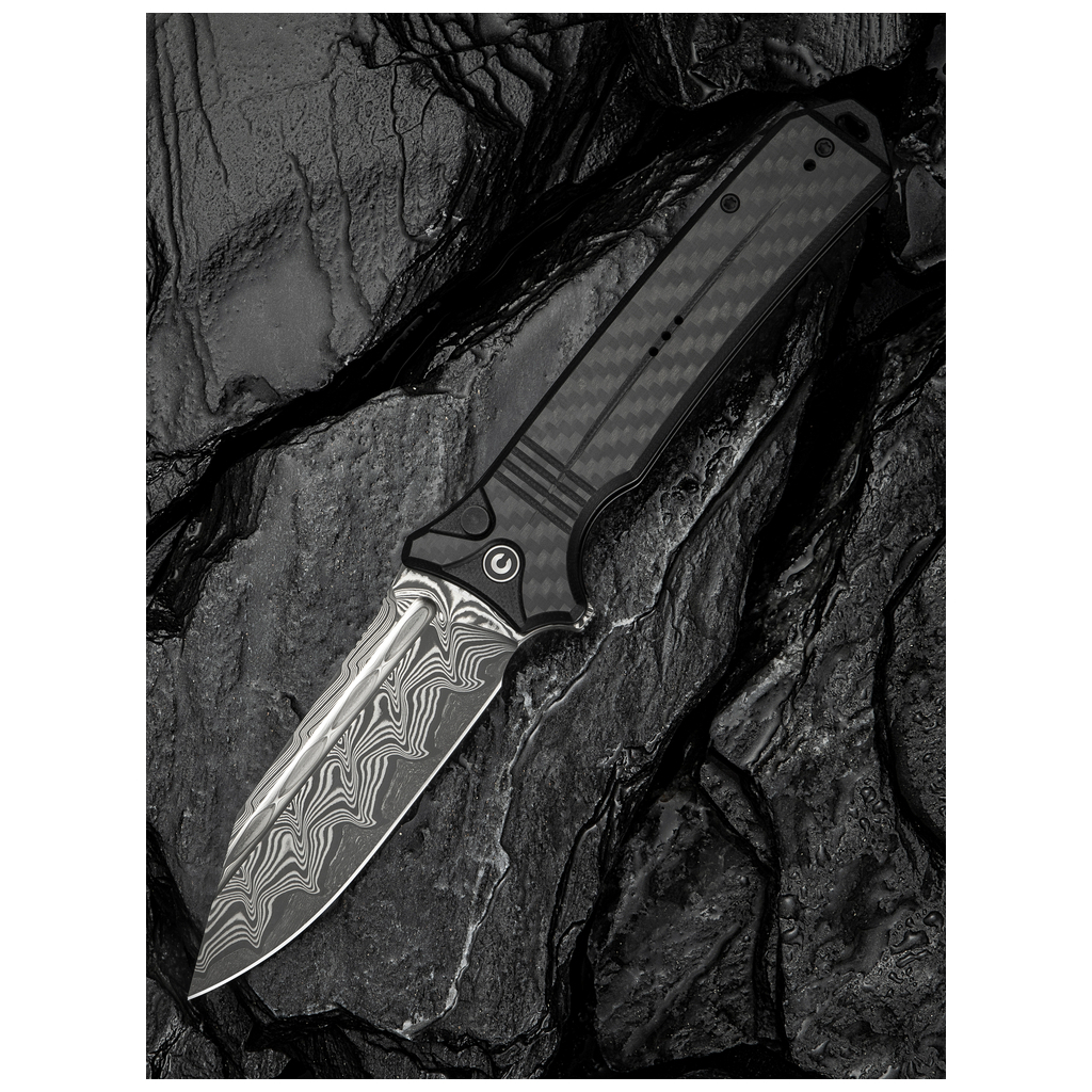 Ніж Civivi Neurohaptic, G10/Carbon, Damascus (C23080-DS1) - зображення 8