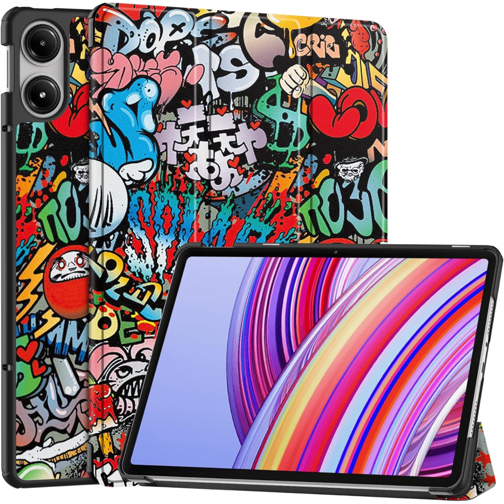 Чохол до планшета BeCover Smart Case Xiaomi Poco Pad 12.1" Graffiti (711569) - зображення 2