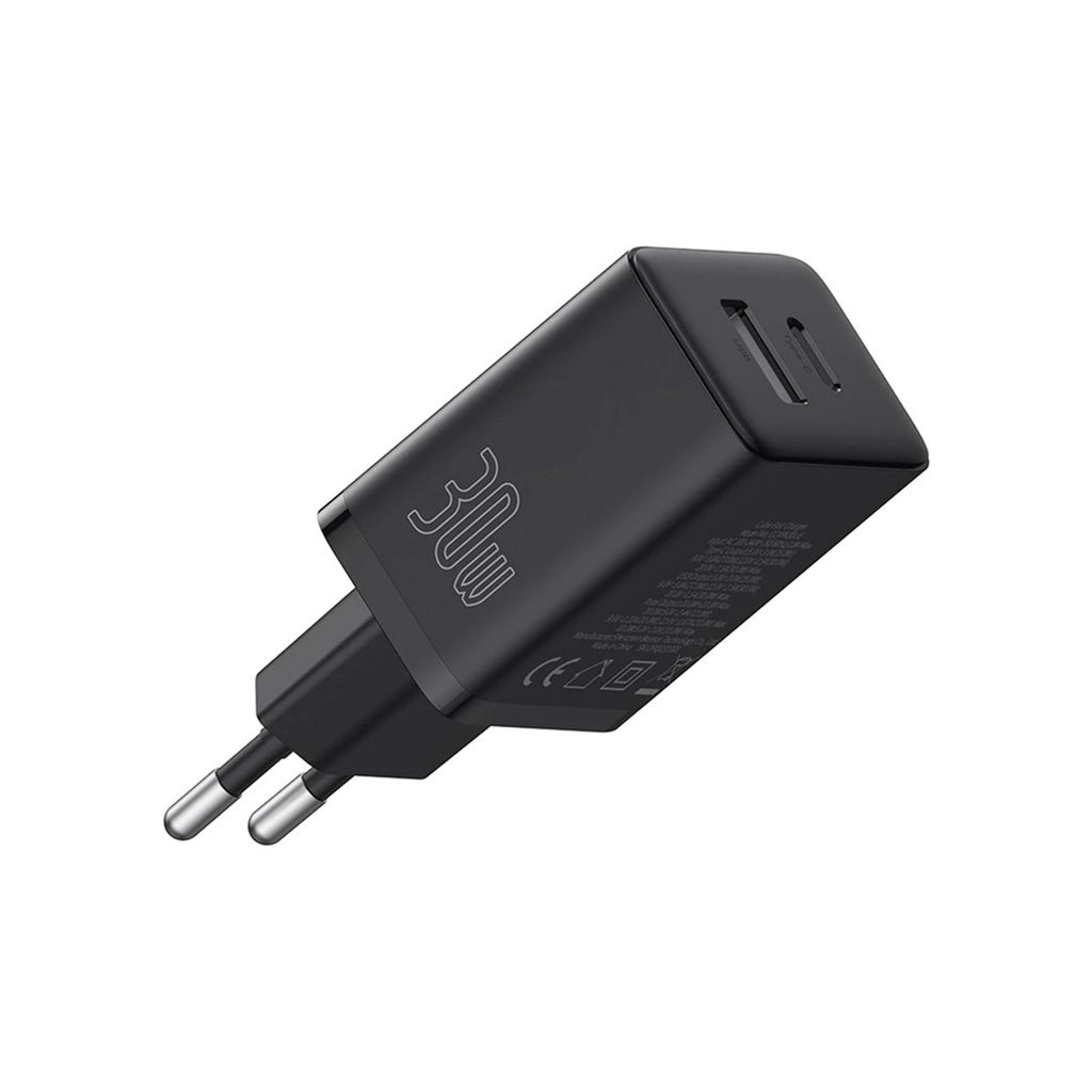 Зарядний пристрій Baseus 1xUSB-C 30W + 1xUSB black (P10111404113-00) - зображення 4