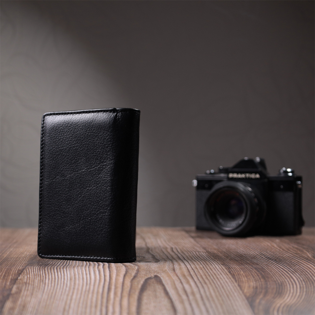 Гаманець ST Leather З натуральної шкіри Чорний (22740) - зображення 10