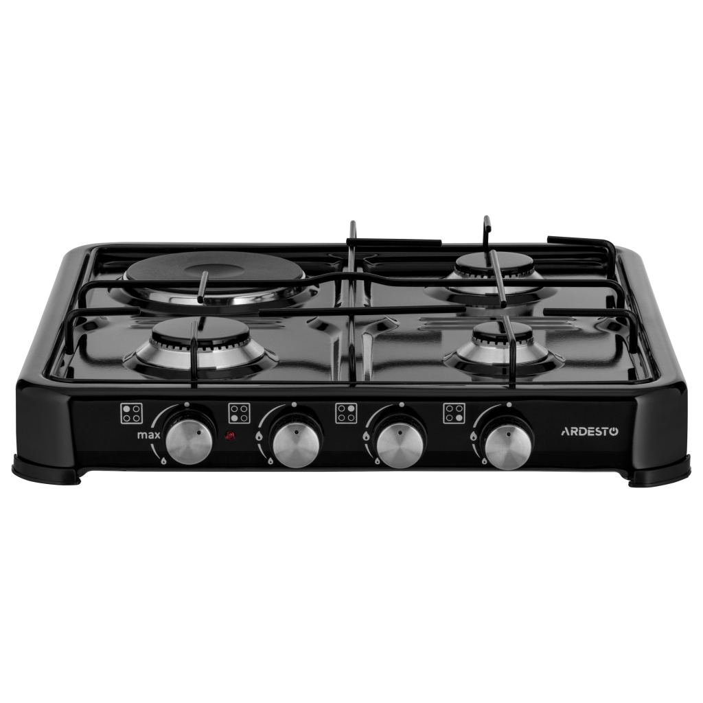 Плита Ardesto CTC-NS5015B, тип газу LPG, 3 алюмін. газ. пальника, 1 електрич. ко (CTC-NS5015B) - изображение 1