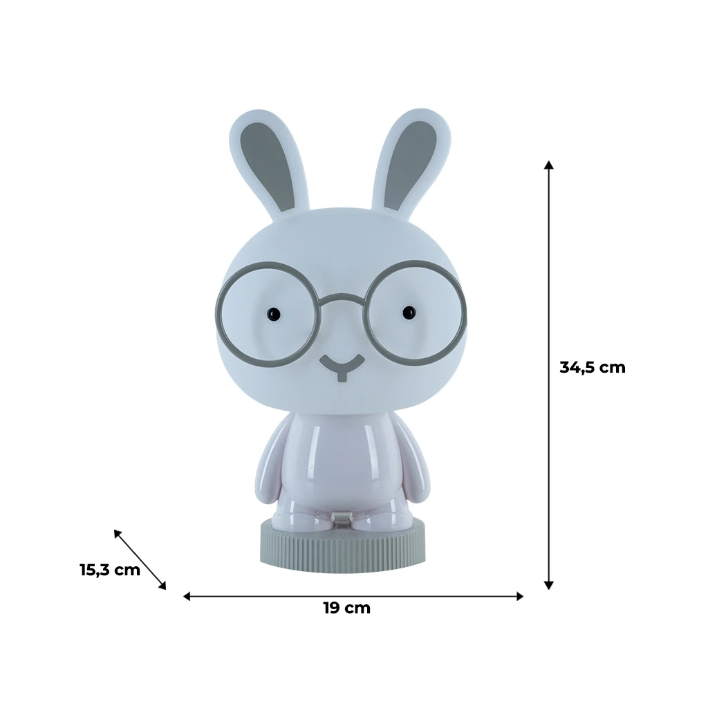 Нічник Kite Світильник LED з акумулятором Bunny, білий (K24-490-1-1) - зображення 6