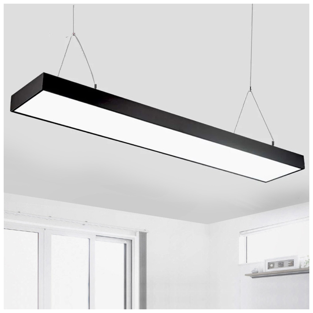 Світильник Євросвітло Sign-48 підвісний лінійний на тросах 48Вт 4200К чорний - изображение 3