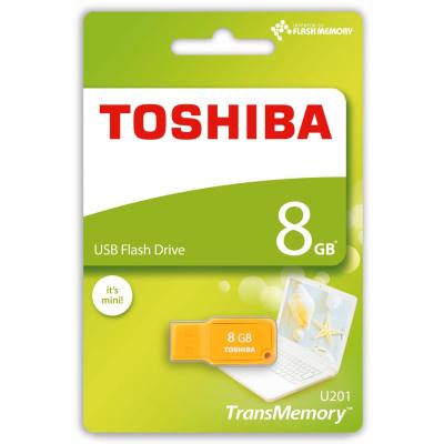 USB флеш накопичувач Toshiba 8GB Mikawa Yellow USB 2.0 (THN-U201Y0080M4) - зображення 3