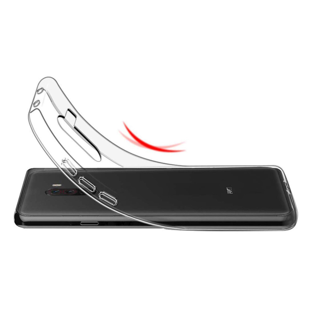 Чохол до мобільного телефона Laudtec Xiaomi Pocophone F1 Clear tpu (Transperent) (LC-XPF1) - изображение 6