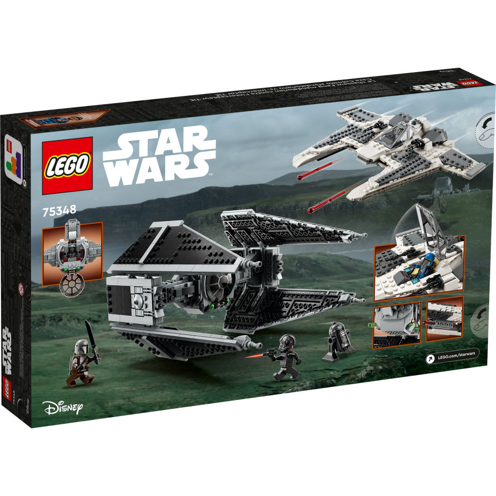 Конструктор LEGO Star Wars Мандалорський винищувач проти Перехоплювача TIE 957 деталей (75348) - зображення 6
