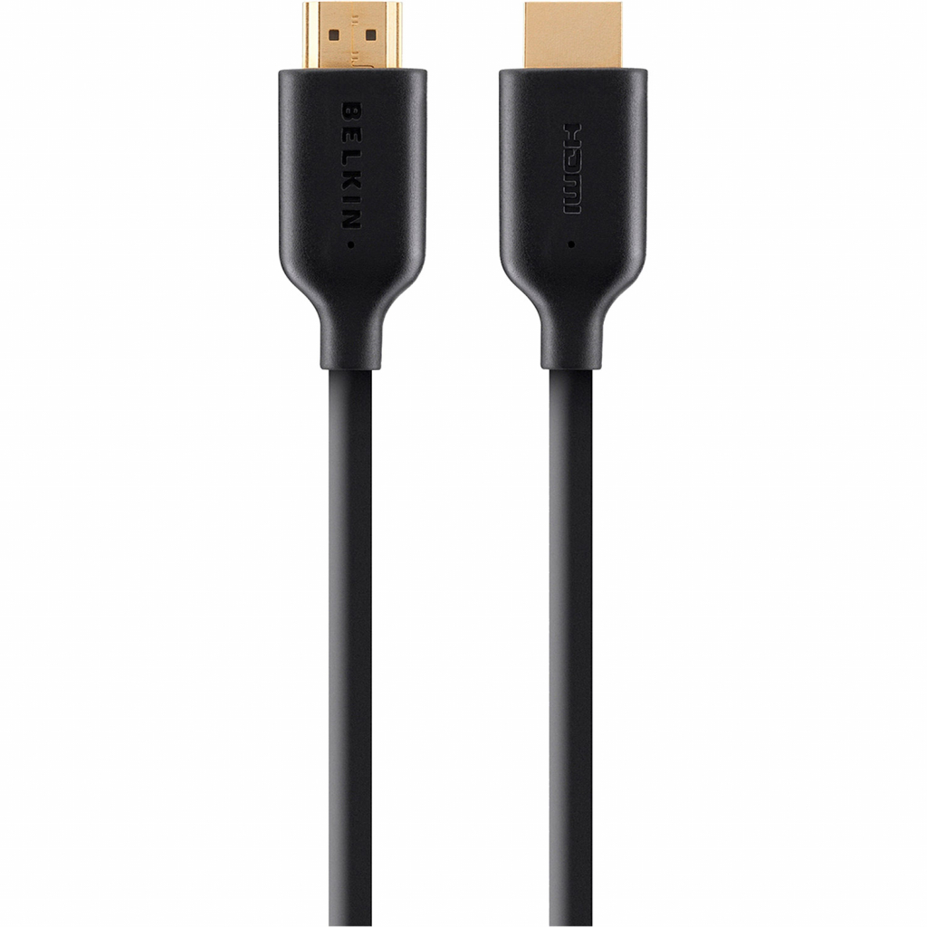 Кабель мультимедійний HDMI to HDMI 1.0m 4K/Ultra HD Belkin (F3Y021BT1M) - зображення 1