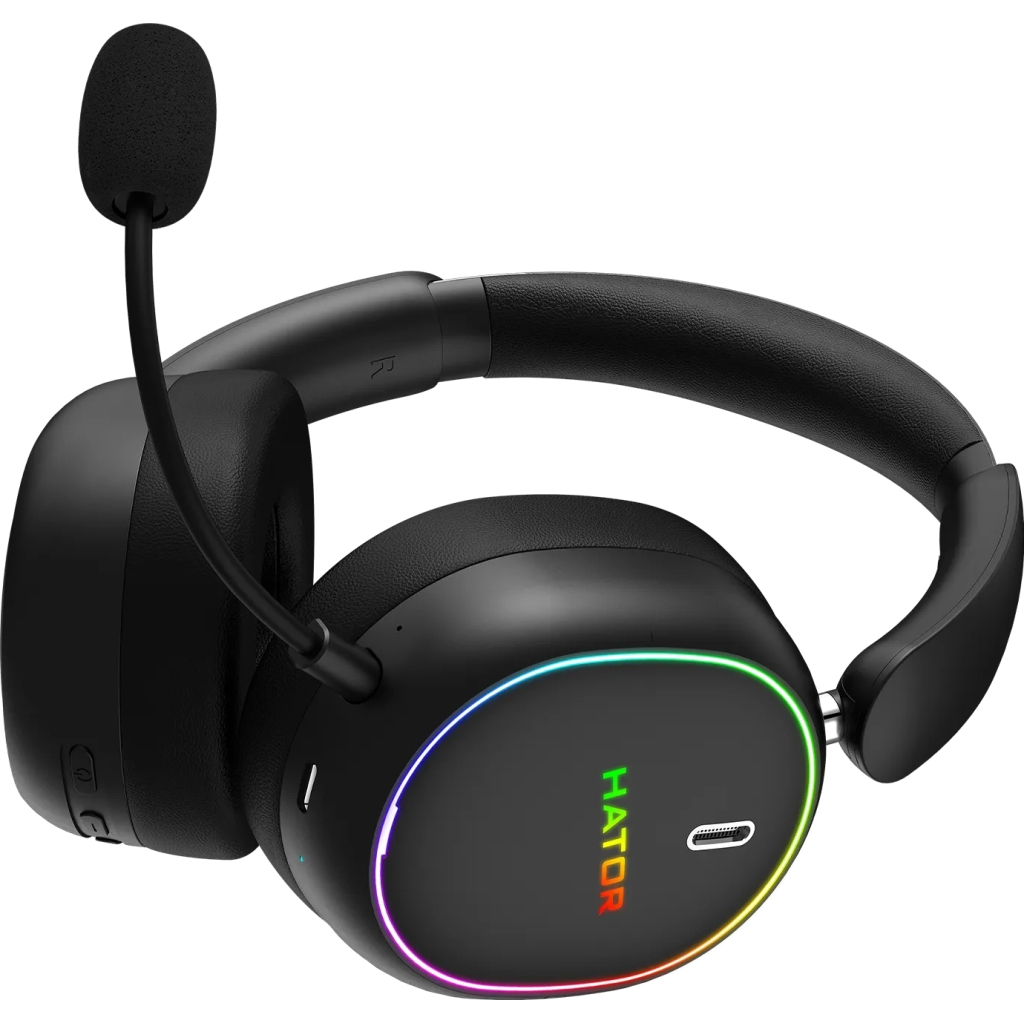 Навушники Hator Phoenix 2 Wireless Hi-Res SyncHUB connection Black (ESH40) - зображення 7
