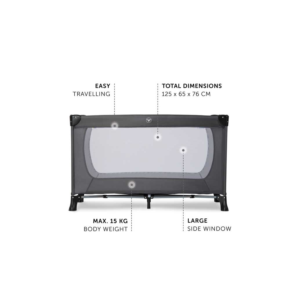 Дитячий манеж Hauck Dream N Play Plus Grey (60361-1) - зображення 2