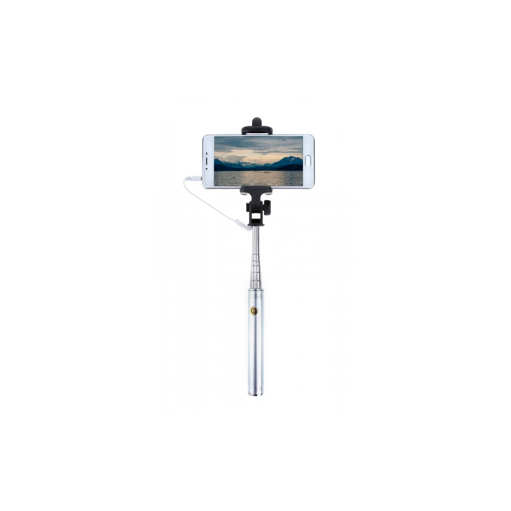 Монопод для селфі Grand-X Metallic Jack 3,5 U-крепление 170-750мм Silver (MPGJMS) - изображение 3