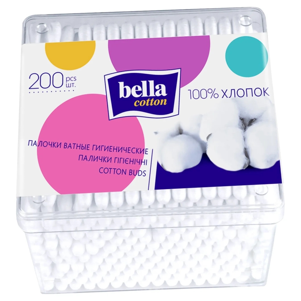 Ватні палички Bella Cotton 200 шт. (5900516400040) - зображення 2
