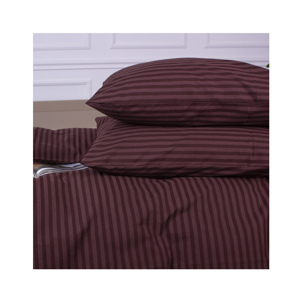 Наволочка MirSon Ranforce Elite 17-0617 Stripe Brown 50х70 см (2200008202101) - зображення 2