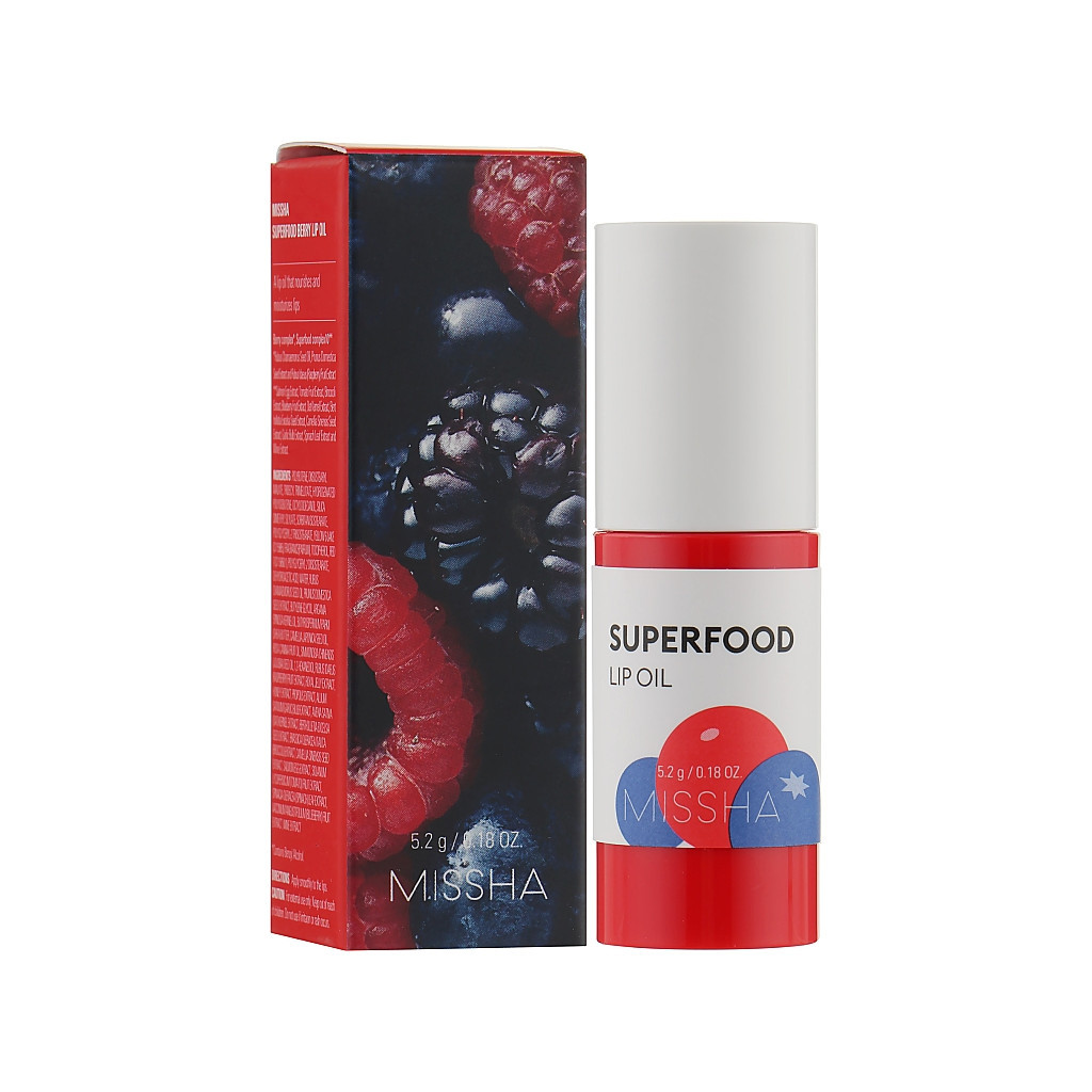 Олія для губ Missha Super Food Lip Oil Berry З екстрактом ягід 5.2 г (8809581465916) - зображення 2