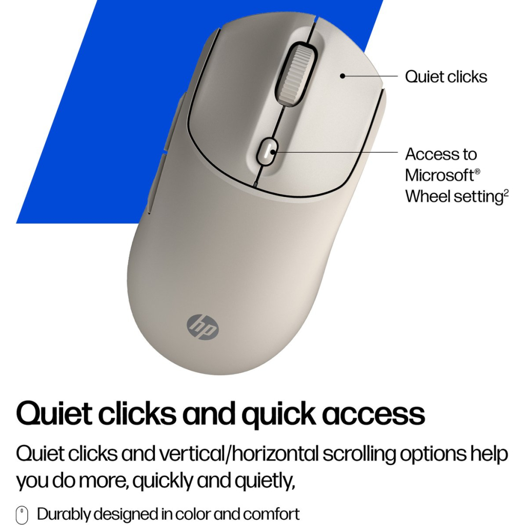 Мишка HP 400 Quiet Wireless/Bluetooth Maple (AZ7B6AA) - зображення 3