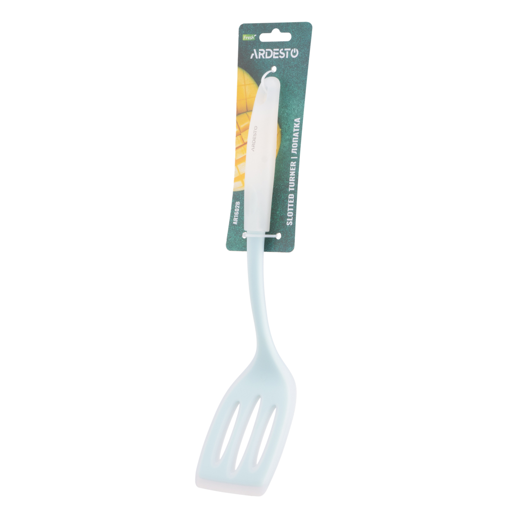 Лопатка кухонна Ardesto Fresh, 33см, силікон, пластик, блакитна (AR1602B) - зображення 4