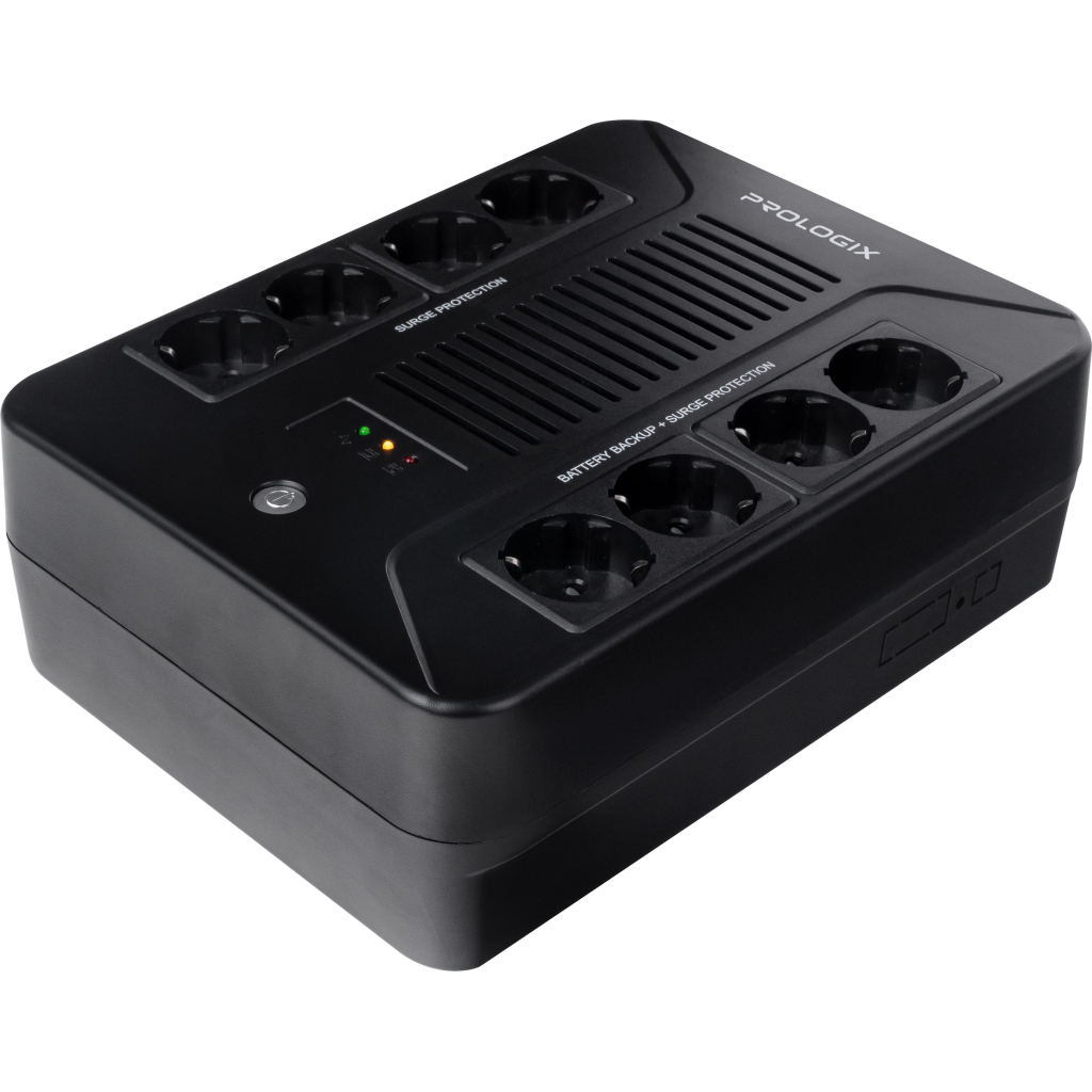 Пристрій безперебійного живлення Prologix 1000VA 600W (PLP1000VA8LED) - зображення 2
