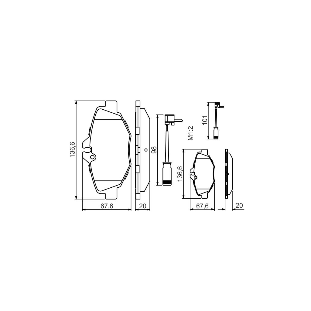Гальмівні колодки Bosch 0 986 494 285 - зображення 5