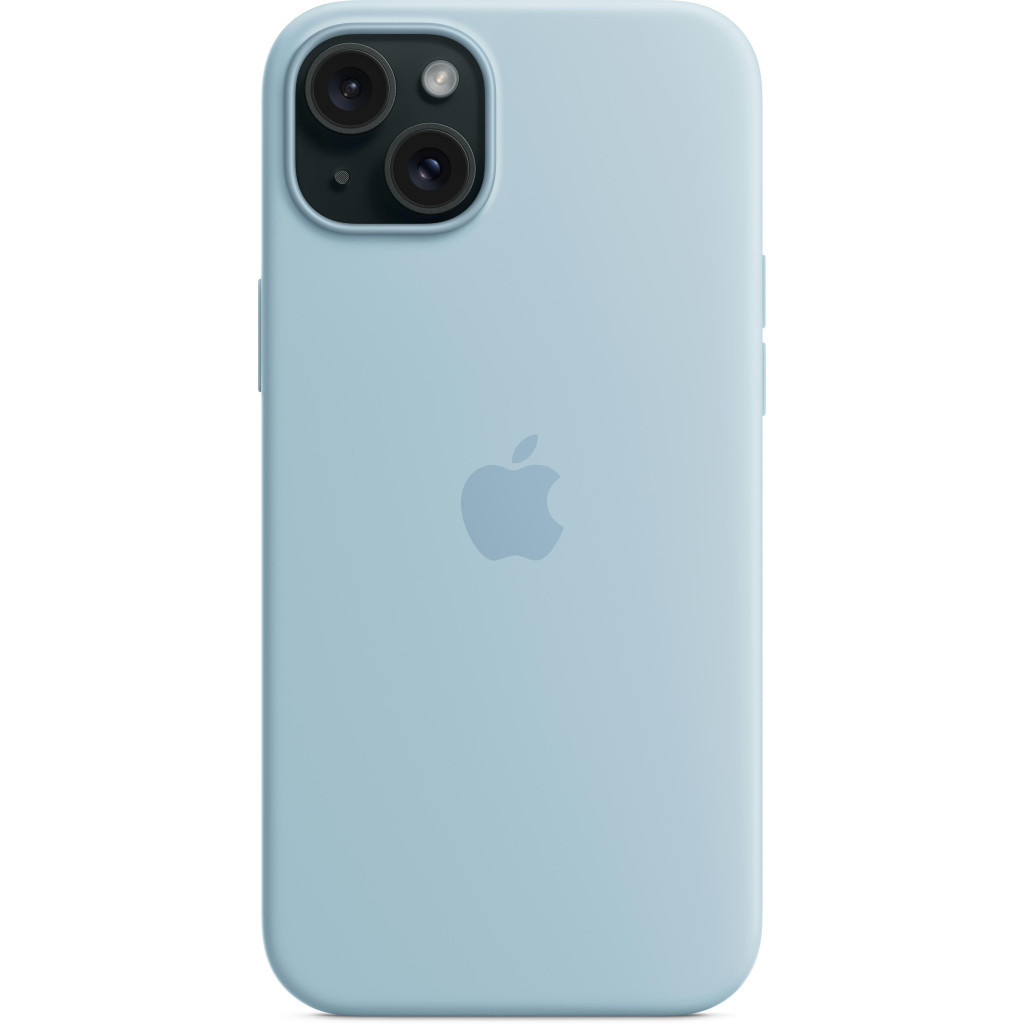 Чохол до мобільного телефона Apple iPhone 15 Plus Silicone Case with MagSafe - Light Blue, Model A3124 (MWNH3ZM/A) - зображення 4