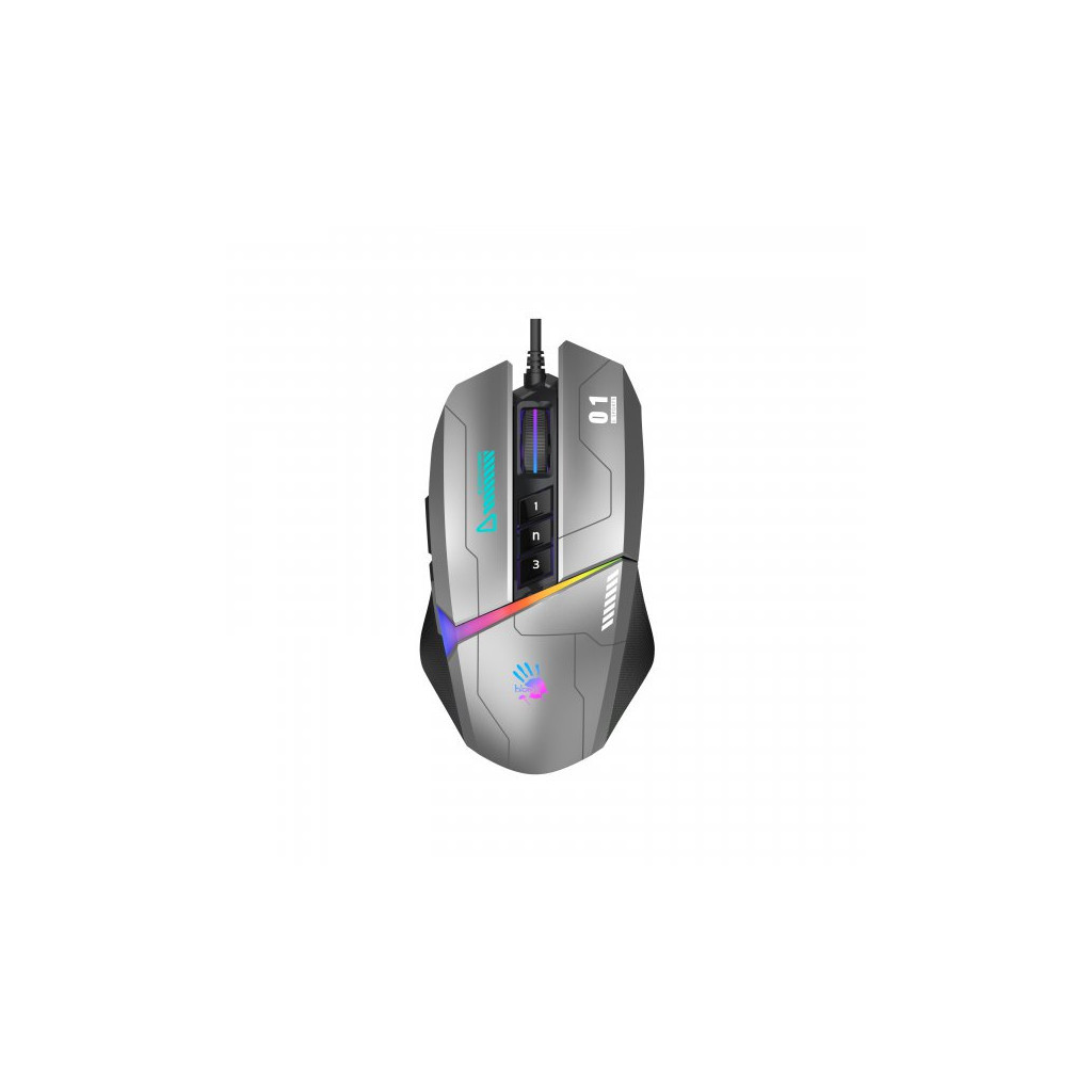 Мишка A4Tech Bloody W60 Max Gun Grey - зображення 1