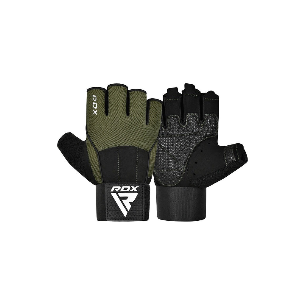 Рукавички для фітнесу RDX W3 with EVA Padding Army Green S (WGS-W3AG-S+) - зображення 1