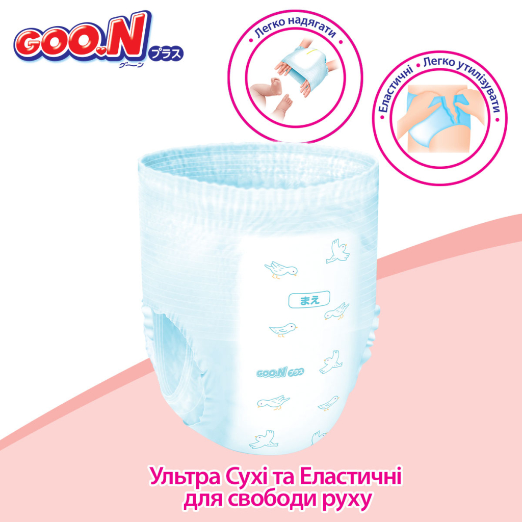 Підгузки GOO.N Plus Трусики для дітей 13-25 кг розмір XXL 28 шт (21000634) - зображення 7