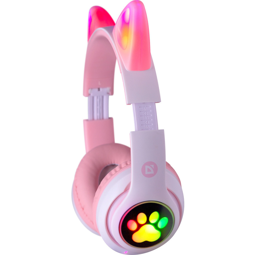 Навушники Defender FreeMotion B585 Bluetooth LED Pink (63585) - зображення 4
