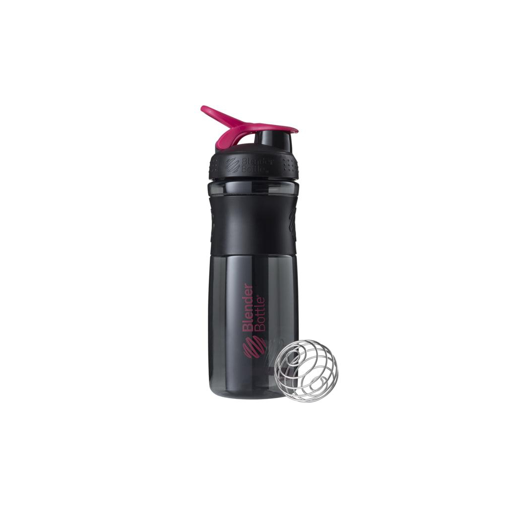 Шейкер спортивний BlenderBottle SportMixer Flip 28oz/820ml Black/Pink (SM 28oz Black/Pink) - зображення 1