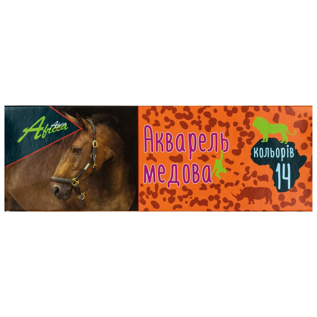 Акварельні фарби Economix Africa медові 14 кольорів (E60110) - изображение 1