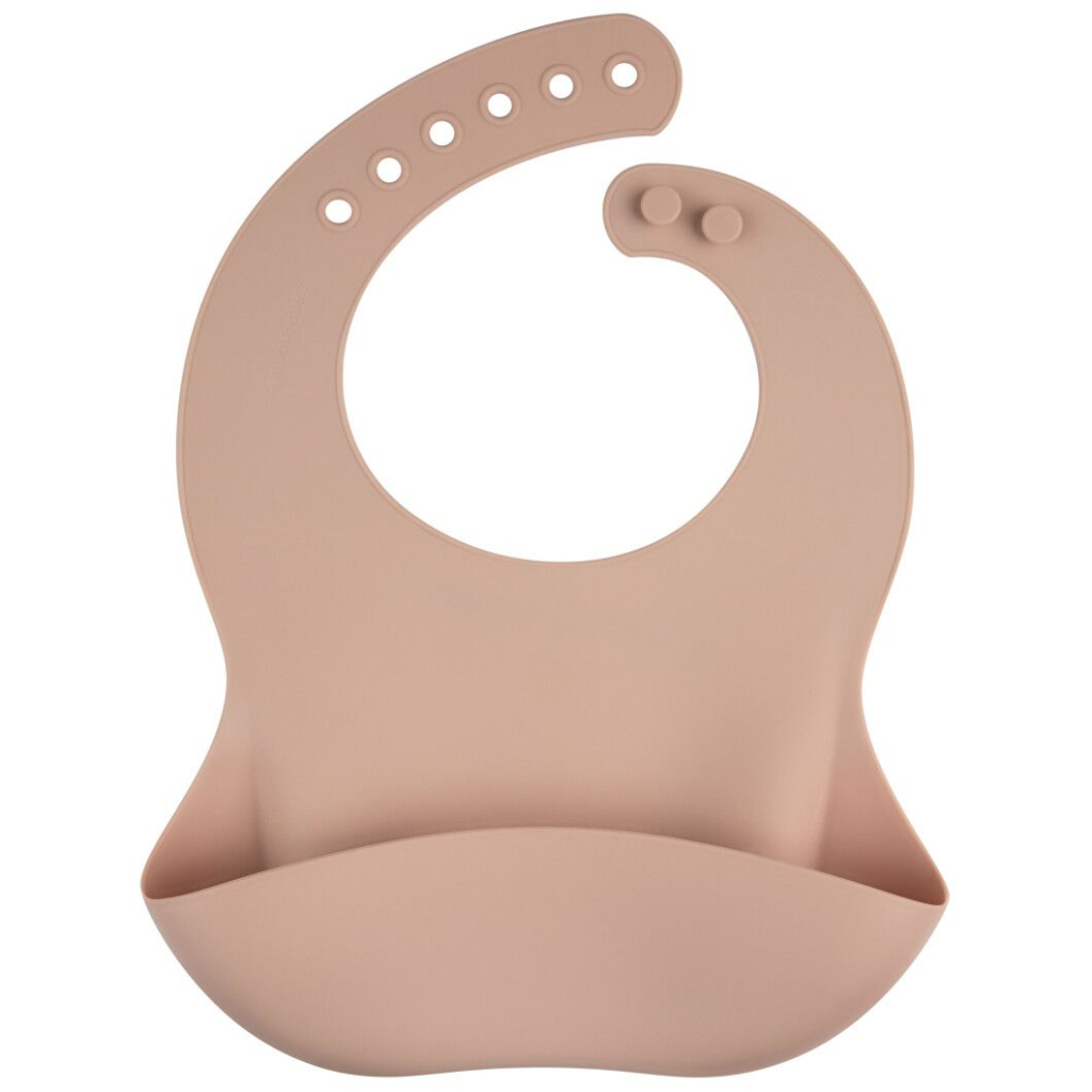 Нагрудничок Canpol babies силіконовий з кишенькою, бежевий (51/030_bei) - зображення 1