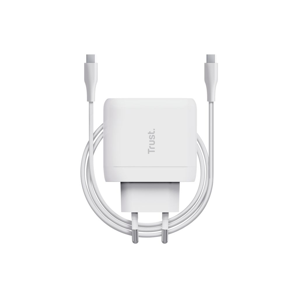 Зарядний пристрій Trust Maxo 65W USB-C PD white (25139_TRUST) - зображення 7