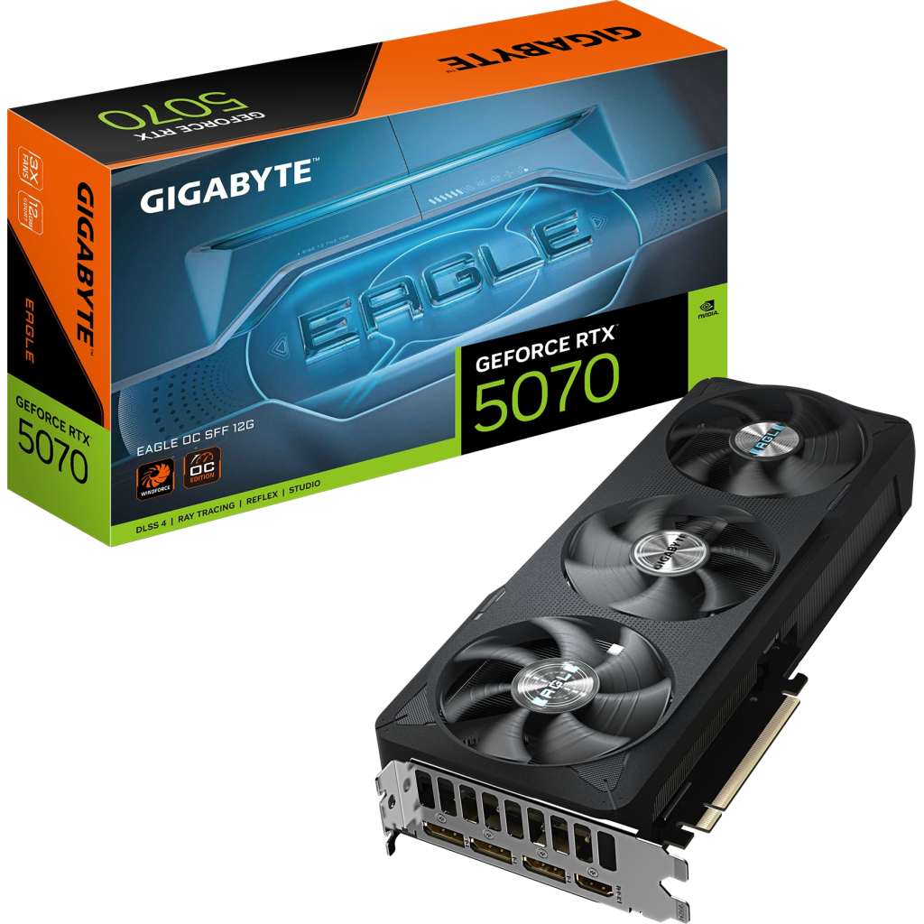 Відеокарта GIGABYTE GeForce RTX5070 12Gb EAGLE OC SFF (GV-N5070EAGLE OC-12GD) - изображение 10