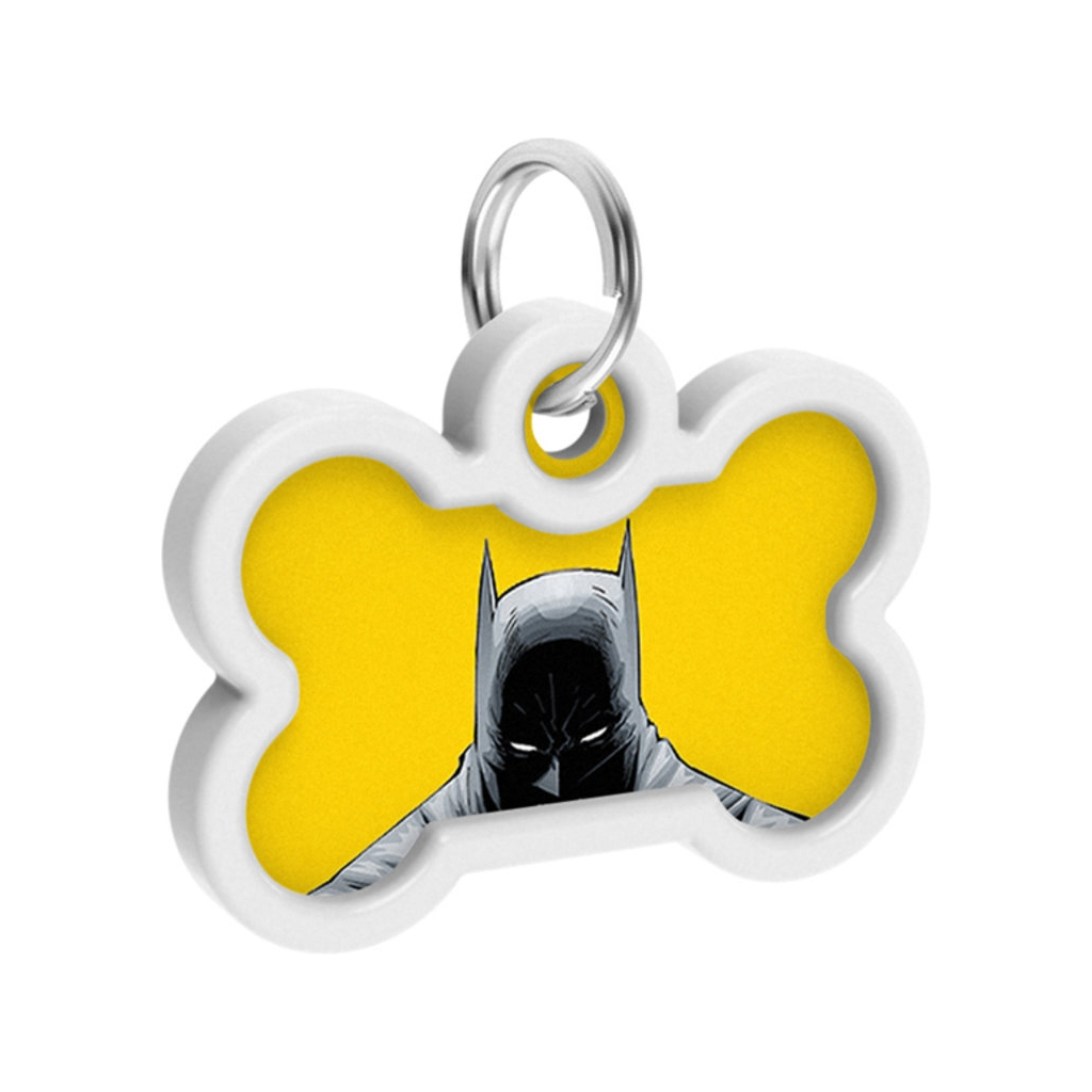 Адресник для тварин WAUDOG Smart ID з QR паспортом "Бетмен жовтий", кістка 40х28 мм (0640-1003) - зображення 4